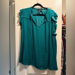 TEAL BLOUSE